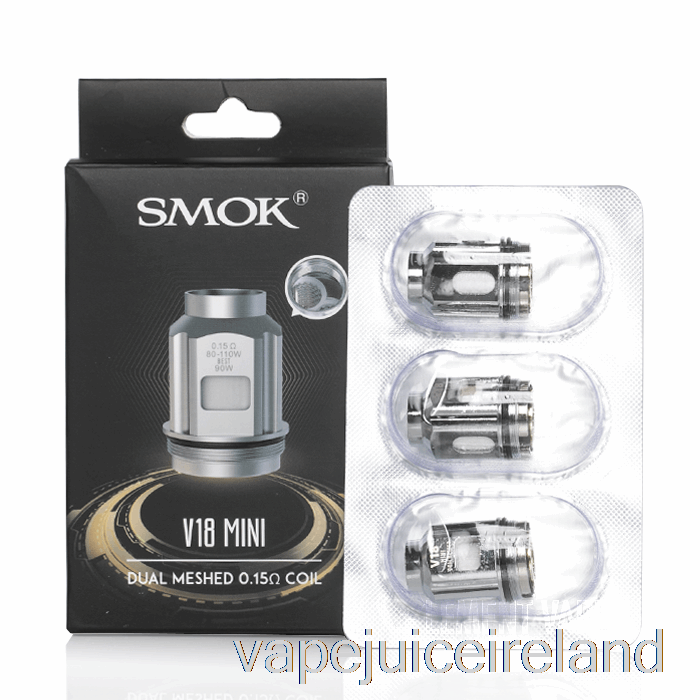 Vape Juice SMOK TFV18 MINI Replacement Coils 0.15ohm Dual TFV18 Mini Mesh Coils